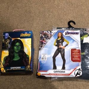 Avengers Gamora Costume & Wig Womens Medium